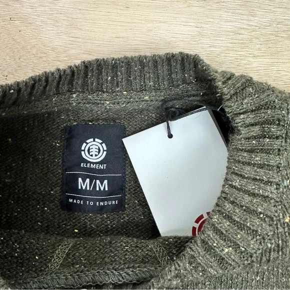 Element Men's Forest Green Crewneck Kayden Sweater - Picture 2 of 8